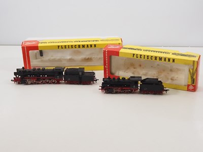 Lot 66 - FLEISCHMANN - German outline HO gauge steam...