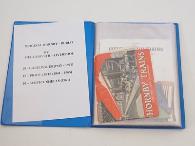 Lot 91 - HORNBY and HORNBY DUBLO catalogues, price...