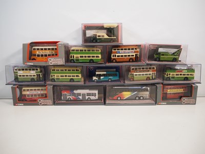 Lot 116 - A group of CORGI OOC 1:76 scale diecast buses,...
