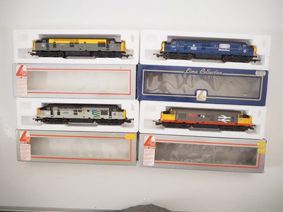 Lot 125 - A group of LIMA OO gauge class 37 diesel...