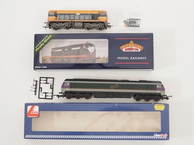 Lot 176 - A pair of OO gauge Irish Outline diesel locos...