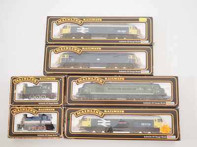 Lot 181 - A group of MAINLINE OO gauge diesel locos in...