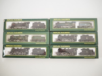 Lot 185 - A group of REPLICA OO gauge steam locos in...