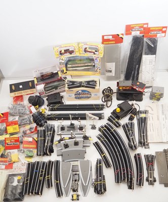 Lot 216 - A large crate of OO gauge track, accessories,...