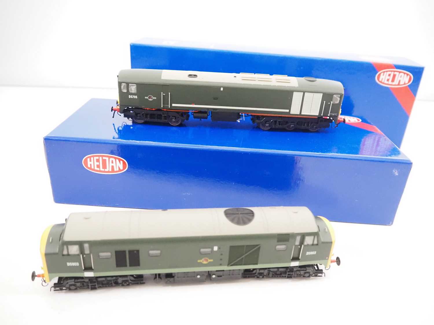 Lot 306 - A pair of HELJAN OO gauge diesel locos...