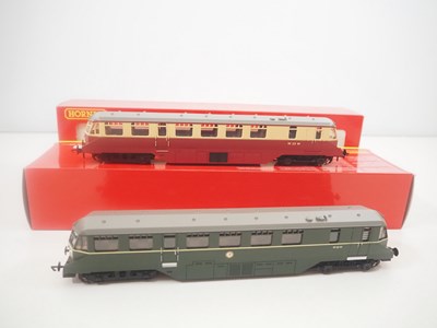 Lot 320 - A pair of HORNBY OO gauge ex-GWR diesel...