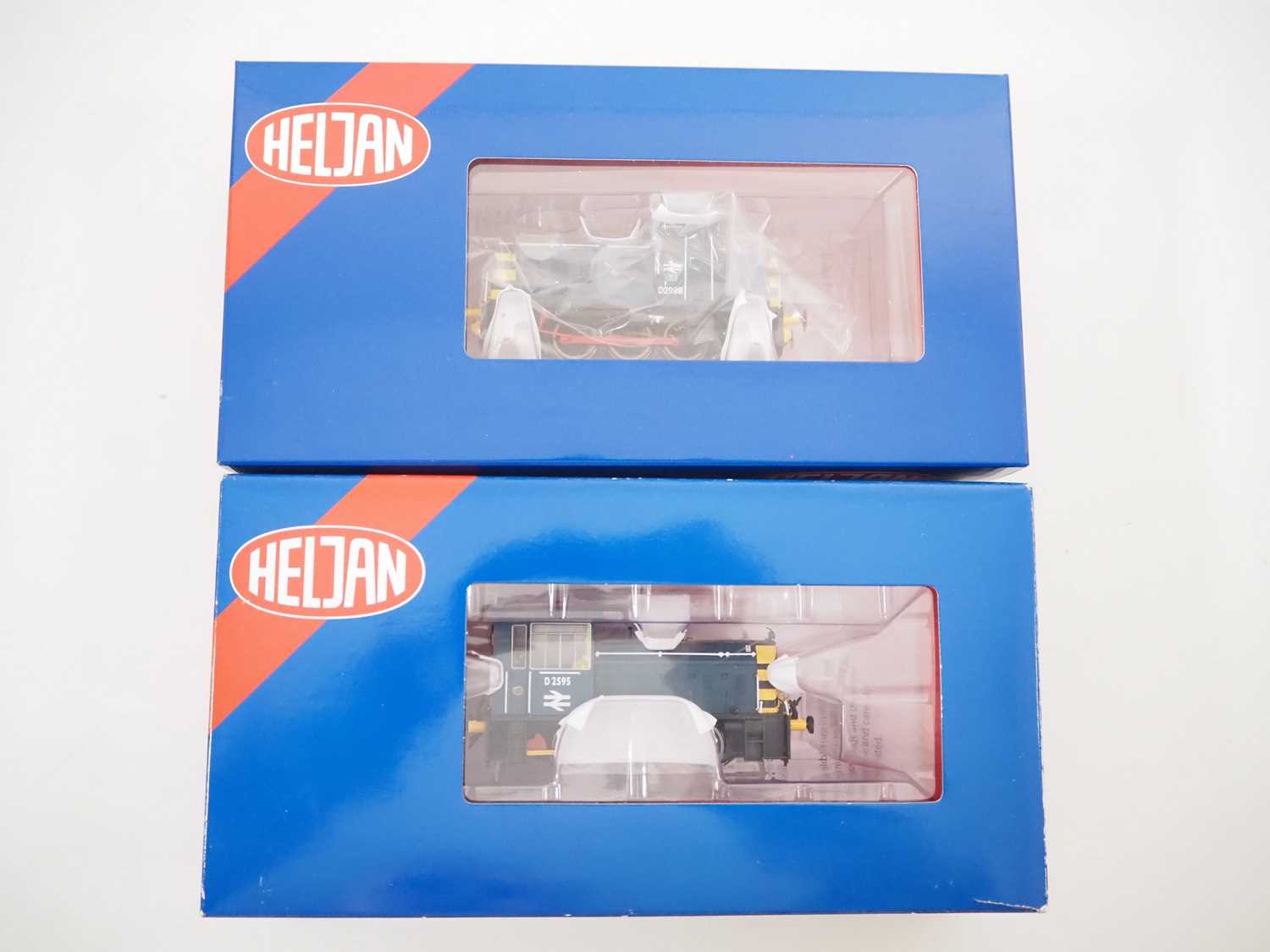 Lot 344 - A pair of HELJAN OO gauge diesel shunting...
