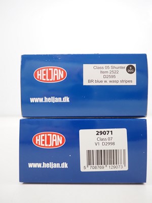Lot 344 - A pair of HELJAN OO gauge diesel shunting...
