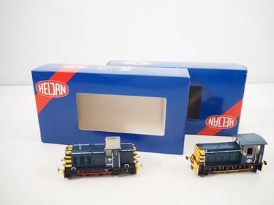 Lot 344 - A pair of HELJAN OO gauge diesel shunting...
