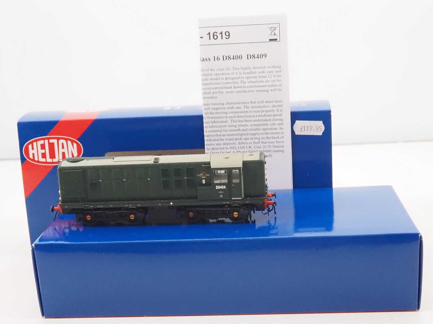 Lot 350 - A HELJAN OO gauge Class 16 diesel loco in BR...