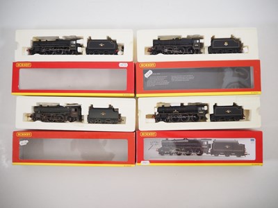 Lot 377 - A group of HORNBY OO gauge Class 5MT steam...