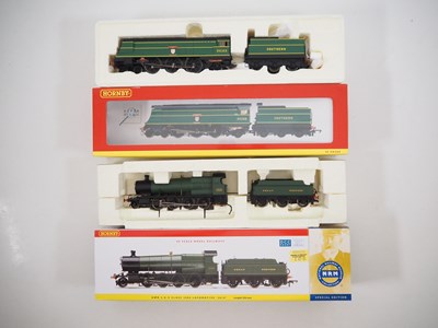 Lot 384 - A pair of HORNBY OO gauge steam locomotives...