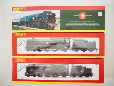 Lot 386 - A group of HORNBY OO gauge rebuilt Bulleid...