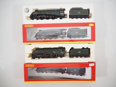Lot 388 - A pair of HORNBY OO gauge Class A4 steam...
