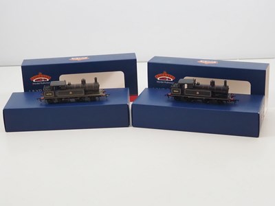 Lot 400 - A pair of BACHMANN OO gauge L&YR 2-4-2 steam...