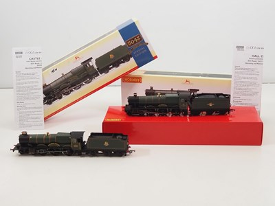 Lot 427 - A pair of HORNBY OO gauge Western Region steam...