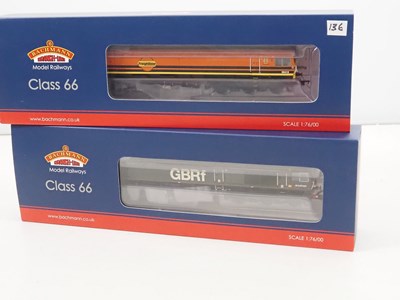 Lot 432 - A pair of BACHMANN OO gauge class 66 diesel...