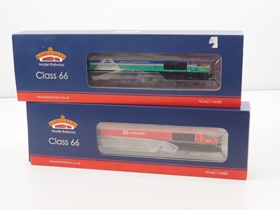 Lot 433 - A pair of BACHMANN OO gauge class 66 diesel...