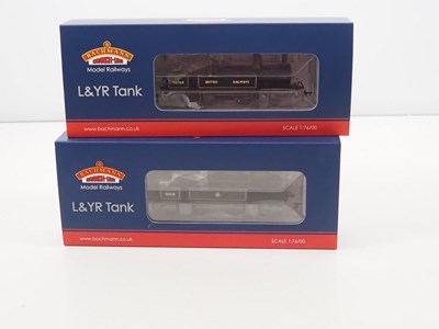 Lot 453 - A pair of BACHMANN OO gauge L&YR 2-4-2 steam...