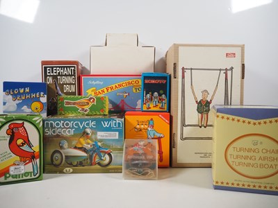Lot 495 - A group of tinplate toys, mostly Chinese and...