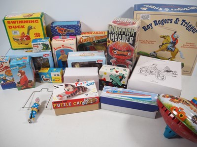 Lot 496 - A group of tinplate toys, mostly Chinese and...