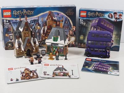 Lot 508 - A pair of LEGO retired Harry Potter themed...