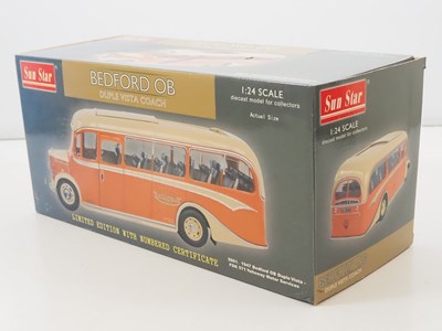 Lot 523 - SUNSTAR 1:24 scale Bedford OB diecast coach in...