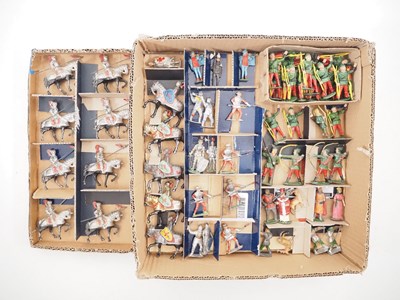 Lot 532 - Diecast knights and other figures by various...