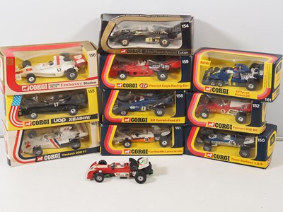 Lot 537 - CORGI - Diecast race cars, mostly Formula 1...