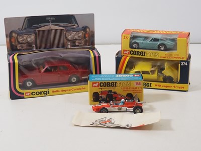 Lot 539 - CORGI - A group of diecast cars comprising...