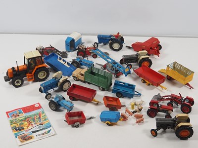 Lot 564 - A quantity of playworn diecast agricultural...