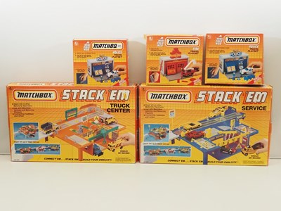Lot 582 - MATCHBOX - diecast playsets from the 'Stack...
