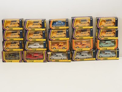 Lot 584 - CORGI - diecast cars all in 1970's blue...
