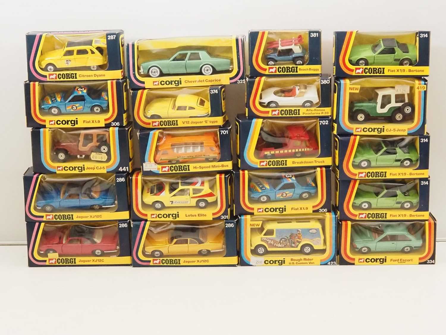 Lot 587 - CORGI - diecast cars all in 1970's blue...