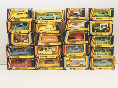 Lot 587 - CORGI - diecast cars all in 1970's blue...