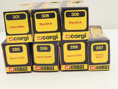 Lot 587 - CORGI - diecast cars all in 1970's blue...