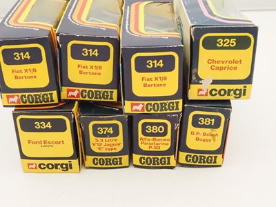 Lot 587 - CORGI - diecast cars all in 1970's blue...
