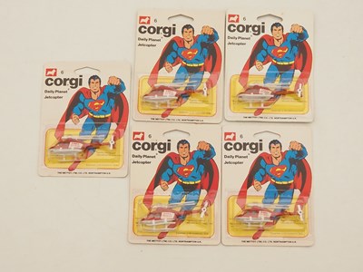 Lot 596 - CORGI Juniors Superman vehicles on original...