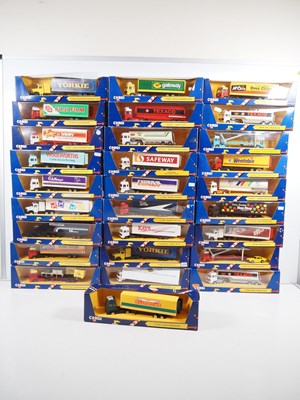 Lot 605 - CORGI - Diecast articulated lorries in blue...