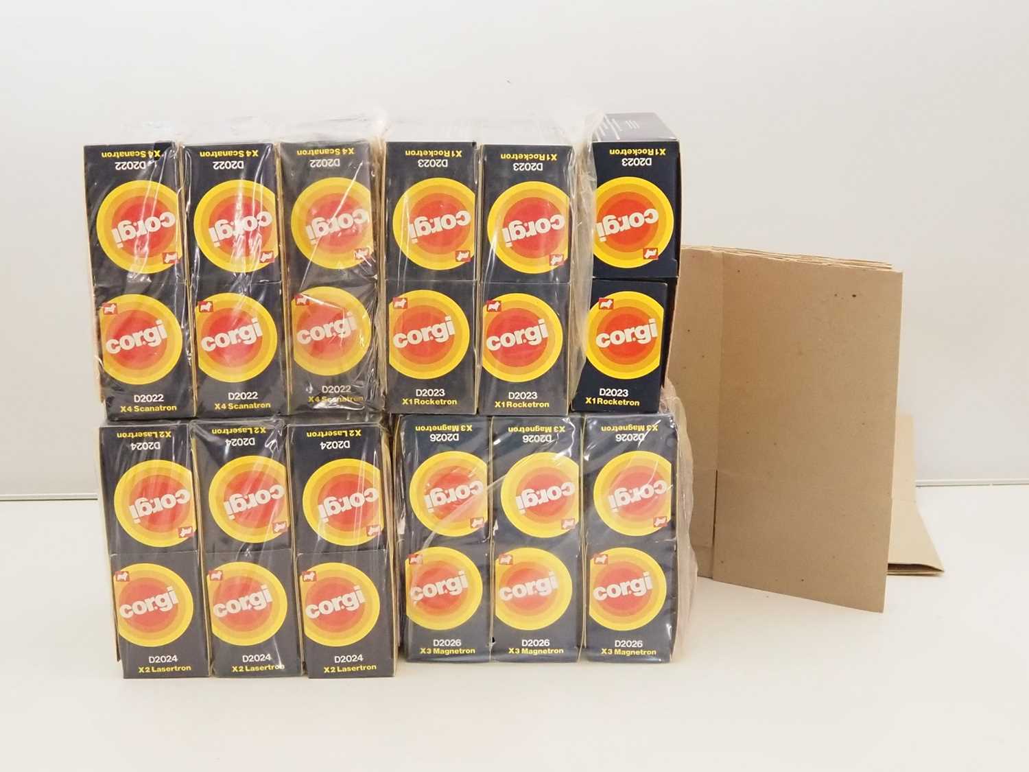 Lot 610 - A complete set of 4 trade packs for the CORGI...