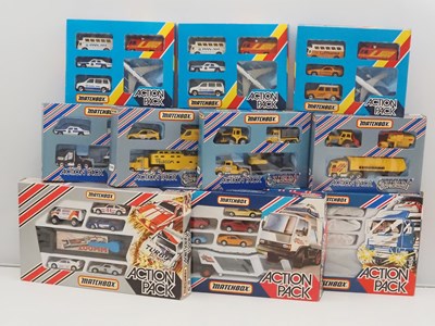 Lot 648 - MATCHBOX 'Action Pack' diecast vehicle sets -...
