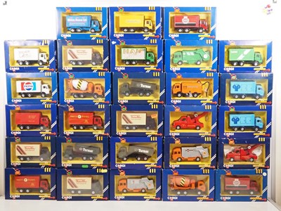 Lot 658 - CORGI - diecast rigid lorries in blue window...