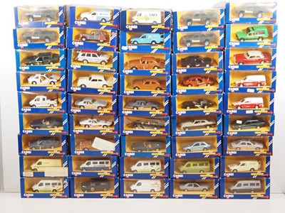 Lot 660 - CORGI - diecast cars and vans in blue window...