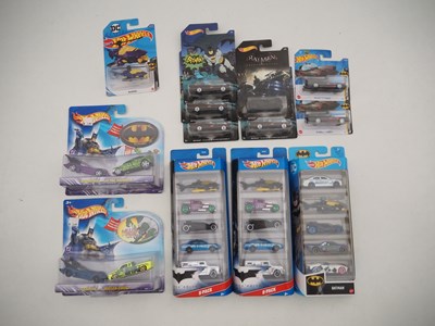 Lot 673 - MATTEL HOTWHEELS Batman related cars and multi...