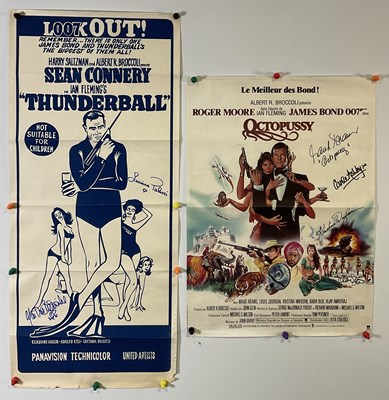 Lot 162 - A pair of signed James Bond film posters...