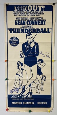 Lot 162 - A pair of signed James Bond film posters...