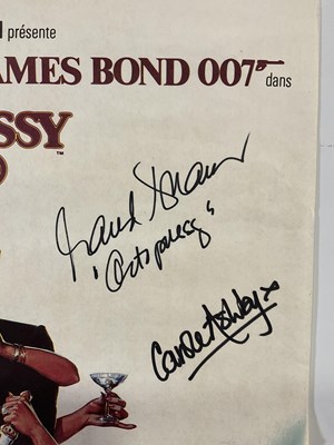 Lot 162 - A pair of signed James Bond film posters...