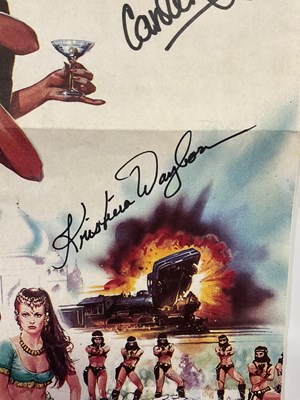 Lot 162 - A pair of signed James Bond film posters...