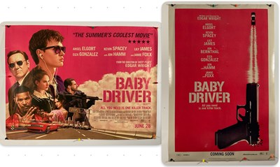 Lot 38 - BABY DRIVER (2017) A pair of UK Quad film...