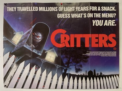 Lot 190 - CRITTERS (1986) UK Quad film poster together...